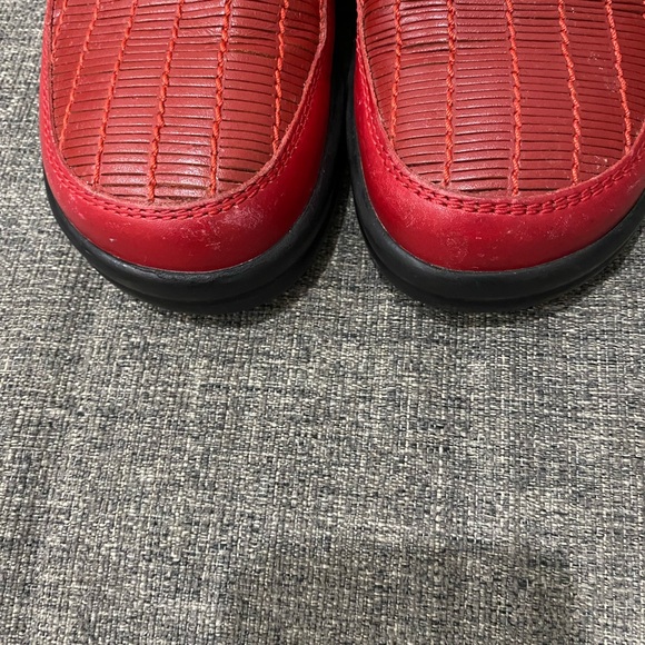 Footprints By Birkenstock Ashby Red Woven Clogs Women Size EU 38 - Picture 2 of 10